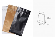 Doy Paketi güvenlik kapanması ve fermuar 135 x 72 x 265 mm-3 renkler ile lamine torbalar içinde yazın